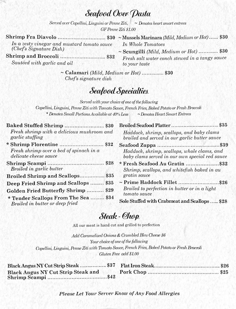 Vince Anna's Restaurant (Reservations Required) Menu image 4